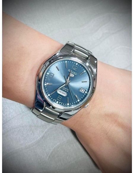 Reloj Seiko 5 automatic SNK621K1 silver dial