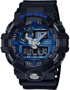 reloj deportivo hombre Casio G-SHOCK GA-710-1A2JF JDM Analog Digital resistente a los golpes 200m WR Hora Mundial
