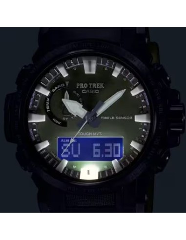 Radiocontrol solar Casio Pro Trek Climber PRW-61Y-3JF JDM altímetro, barómetro  brújula  termómetro corona atornillada