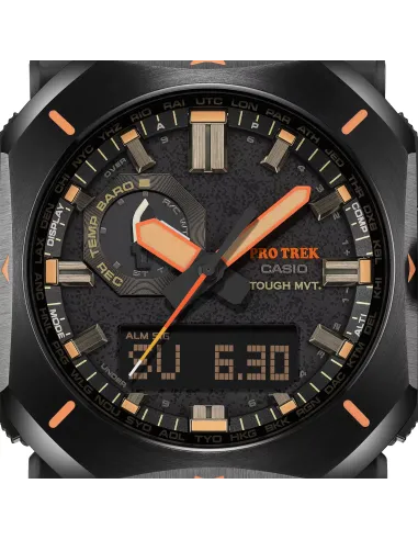 radiocontrol solar hombre Casio Pro Trek PRW-6900YL-5JF JDM 100M WR Brújula digital Corrección de la declinación magnética