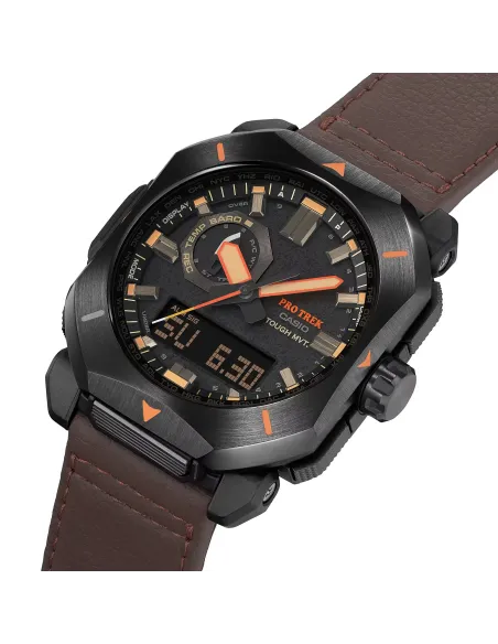 radiocontrol solar hombre Casio Pro Trek PRW-6900YL-5JF JDM 100M WR Brújula digital Corrección de la declinación magnética
