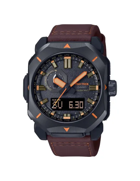 radiocontrol solar hombre Casio Pro Trek PRW-6900YL-5JF JDM 100M WR Brújula digital Corrección de la declinación magnética
