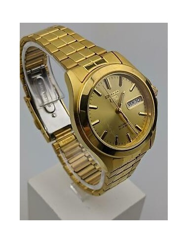 reloj unisex automático Seiko 5  SNKK98K1 37mm 30m WR correa de acero