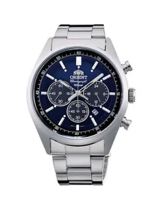 reloj cronógrafo solar hombre Orient Sporty NEO 70s WV0021TX JDM  SOLAR PANDA Royal Blue 42mm 100m WR