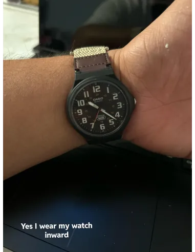 reloj deportivo militar hombre Casio MW-240B-5BV 43.6mm 50m WR correa de tela