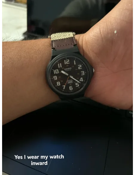 reloj deportivo militar hombre Casio MW-240B-5BV 43.6mm 50m WR correa de tela