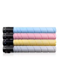 Pack x4 toner Compatible TN324 / TN-324 para Konica Minolta Bizhub C258 / C308 / C368