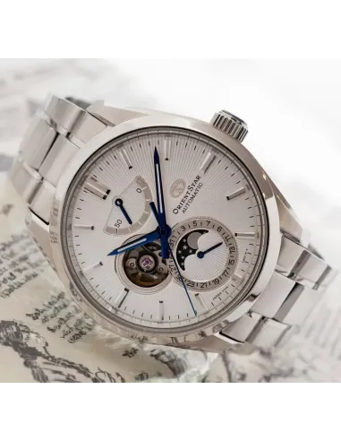 automático hombre Orient Star Contemporary Moon Phase Open Heart RE-AY0002S 41mm 100m WR