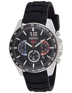 reloj cronógrafo hombre Seiko Chronograph SSB347P1 43.9mm 100m WR Cuarzo correa de cuero