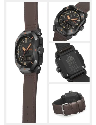 radiocontrol solar hombre Casio Pro Trek PRW-6900YL-5JF JDM 100M WR Brújula digital Corrección de la declinación magnética