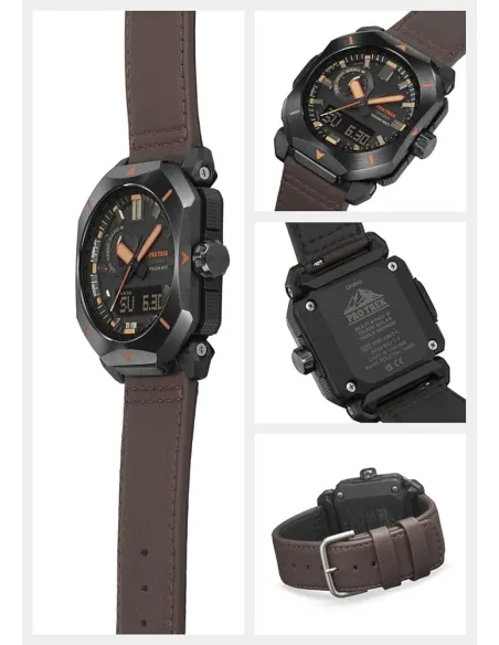 radiocontrol solar hombre Casio Pro Trek PRW-6900YL-5JF JDM 100M WR Brújula digital Corrección de la declinación magnética