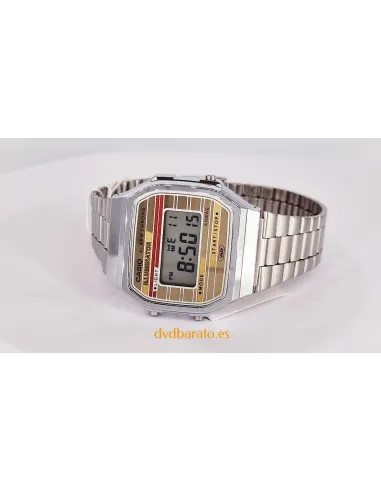reloj unisex digital vintage Casio A168WEHA-9AJF 38,6 × 36,3mm alarma cronógrafo luz LED