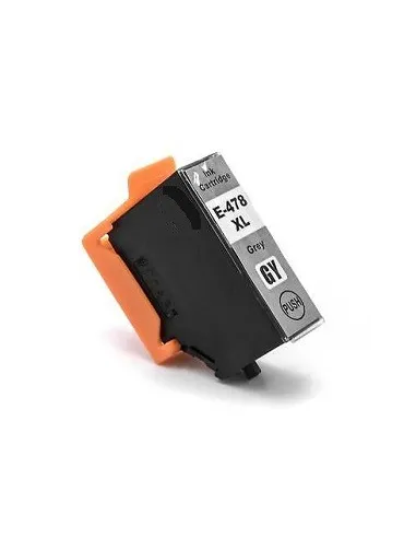 tinta Compatible Epson 478XL Gris Cartucho de Tinta - C13T04F64010 para Epson Expression Photo HD XP-15000