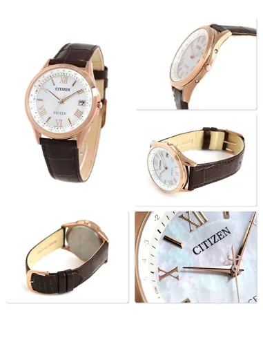 Citizen Exceed CB1112-07W JDM 38mm Titanium case Radio-control Sapphire crystal Crocodrile