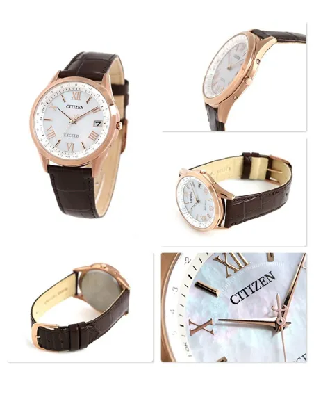 Citizen Exceed CB1112-07W JDM 38mm Titanium case Radio-control Sapphire crystal Crocodrile