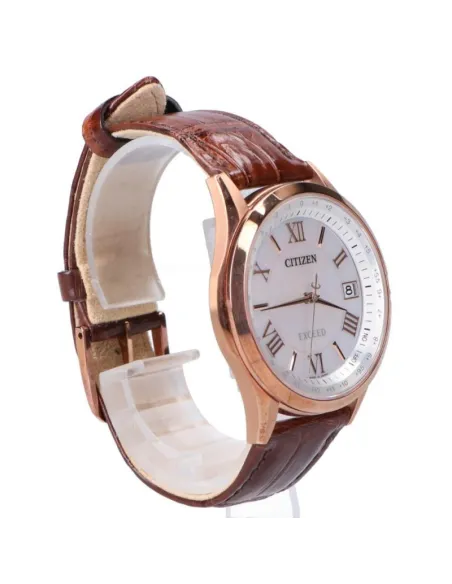 reloj titanio radio-control hombre Citizen Exceed CB1112-07W JDM 38mm Cristal de zafiro