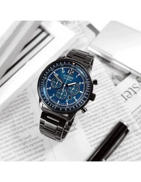 reloj hombre cronógrafo Citizen Eco-drive CA4505-80L 44mm 100m WR