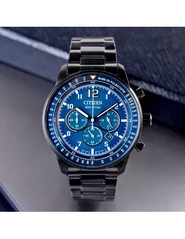 reloj hombre cronógrafo Citizen Eco-drive CA4505-80L 44mm 100m WR