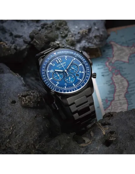 reloj hombre cronógrafo Citizen Eco-drive CA4505-80L 44mm 100m WR