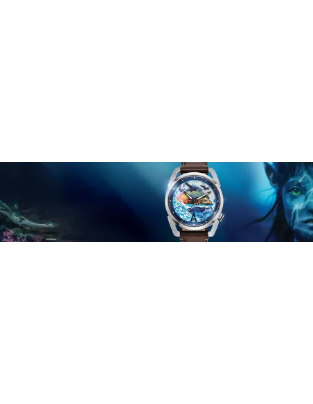 reloj hombre Citizen Eco-Drive Avatar Pandora AW2060-02W 42mm 100m WR correa de cuero