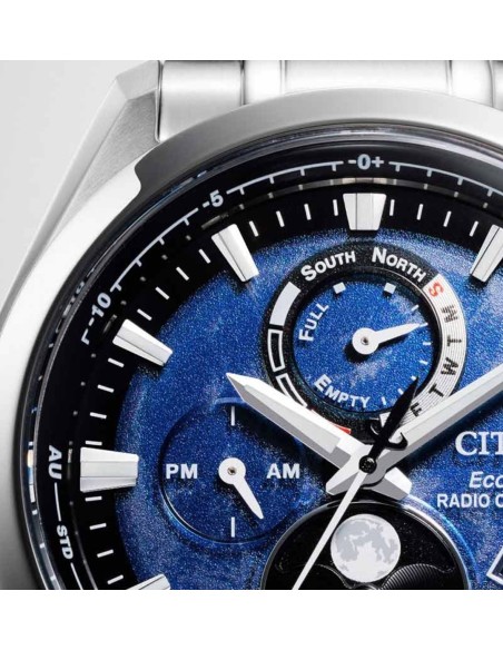 reloj hombre Citizen Tsuki-yomi Moon Phase  BY1010-57L 43mm Sport Luxury Super Titanium™ Radio