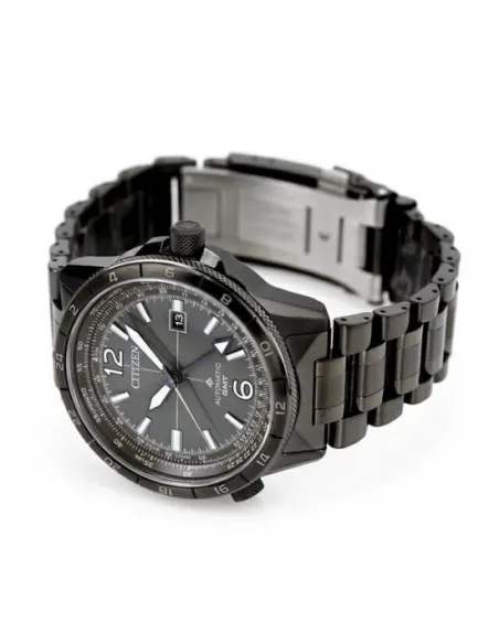 Reloj automático aviador hombre Citizen SkyHawk Promaster Air GMT  NB6045-51H JDM 44.5mm  200m WR cristal de zafiro