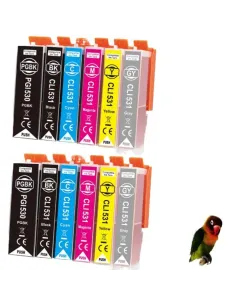 12 Cartuchos de Tinta Canon PGI-530 XL / CLI-531 XL PIXMA TS8750 TS8751