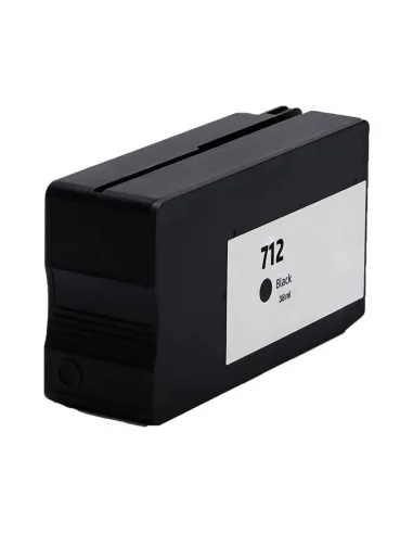 HP 712XL Negro Cartucho de Tinta 3ED71A para HP DesignJet Studio 24 / 36 - DesignJet T210 / T230 / T250 / T630 / T650