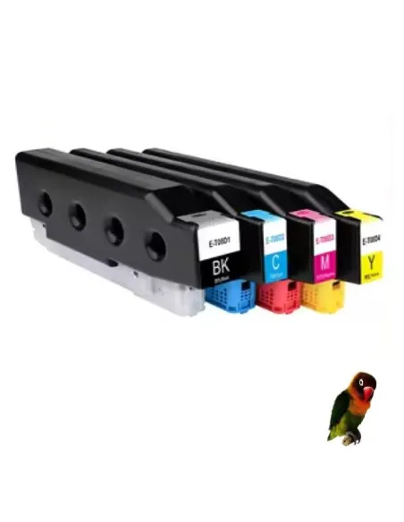4 tintas Compatibles Epson T08H1 T08H2 T08H3 T08H4  WorkForce Enterprise AM-C4000