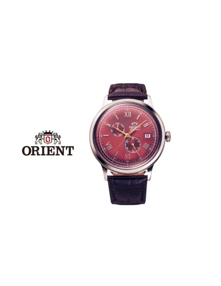 reloj automático hombre Orient Bambino RA-AK0705R 40.5mm 30m WR Correa de cuero (admite cuerda manual)