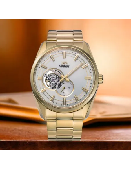 Reloj automático hombre Orient Contemporary Semi-Skeleton RA-AR0007S 40.8mm 50m WR cristal de zafiro correa de acero