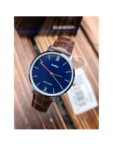 Reloj Casio analogico MTP-VT01L-2B correa de piel