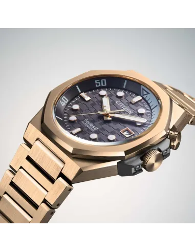 Citizen Series 8 890 NB6069-53H JDM Automatic Rose Gold Tokyo Skyline Gray 42.6mm Cristal de zafiro antirreflejos 200m