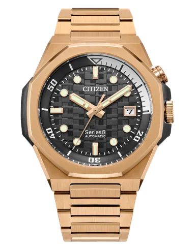 Citizen Series 8 890 NB6069-53H JDM Automatic Rose Gold Tokyo Skyline Gray 42.6mm Cristal de zafiro antirreflejos 200m