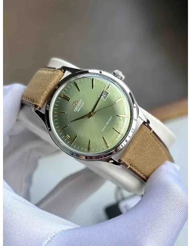 reloj automático hombre Orient Bambino RA-AC0P01E 42mm correa de cuero