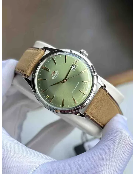 reloj automático hombre Orient Bambino RA-AC0P01E 42mm correa de cuero