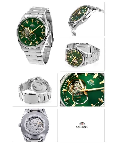 Reloj automático hombre Orient Contemporary Semi-Skeleton RA-AR0008E 40.8mm 50m WR cristal de zafiro correa de acero