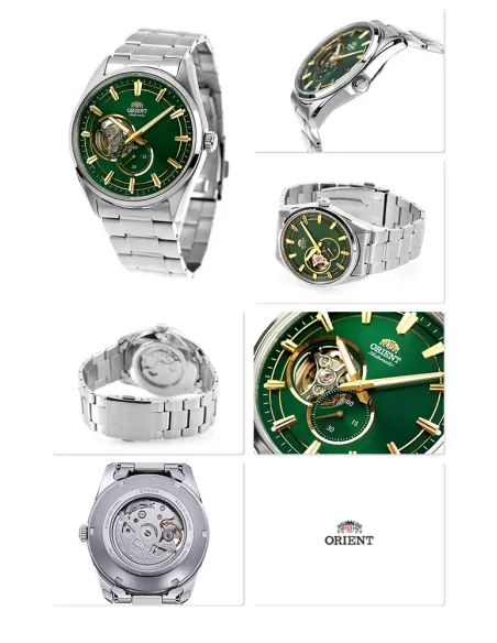 Reloj automático hombre Orient Contemporary Semi-Skeleton RA-AR0008E 40.8mm 50m WR cristal de zafiro correa de acero