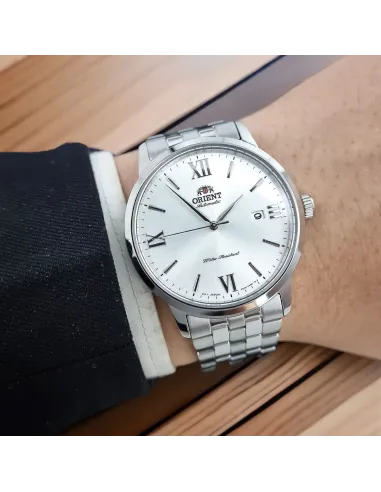 Reloj automático hombre Orient Contemporary RA-AC0F10S dial plata 41.6mm Cristal de Zafiro