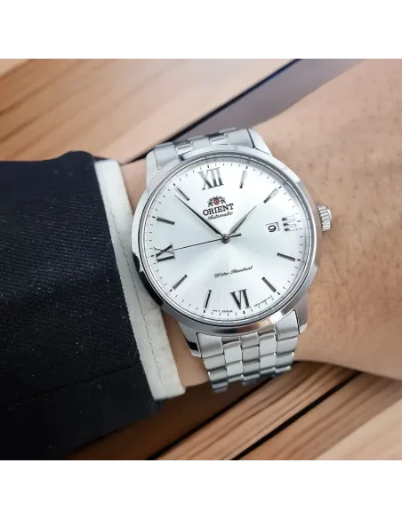 Reloj automático hombre Orient Contemporary RA-AC0F10S dial plata 41.6mm Cristal de Zafiro