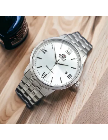 Reloj automático hombre Orient Contemporary RA-AC0F10S dial plata 41.6mm Cristal de Zafiro