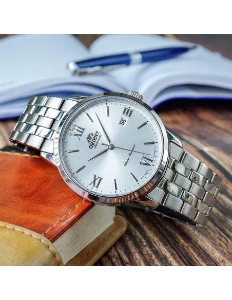 Reloj automático hombre Orient Contemporary RA-AC0F10S dial plata 41.6mm Cristal de Zafiro