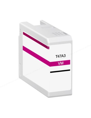 tinta Compatible Epson T47A3 Magenta Vivido Cartucho de Tinta Pigmentada C13T47A300 para Epson SureColor SC-P900