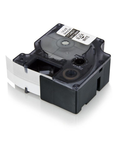 cinta Compatible Dymo 18445 / S0718620 Negro / Blanco para Dymo Rhino 4200, 5200, 5000, 6000