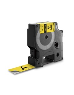 cinta compatible Dymo 18431 negro sobre amarillo 19mmX5.5M Com Dymo Rhino