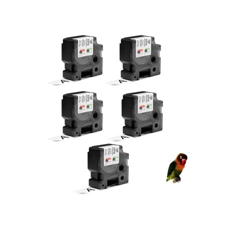 copy of Dymo 1805430 compatible cinta rotuladora 24mmX5.5M negro sobre blanco Dymo Rhino