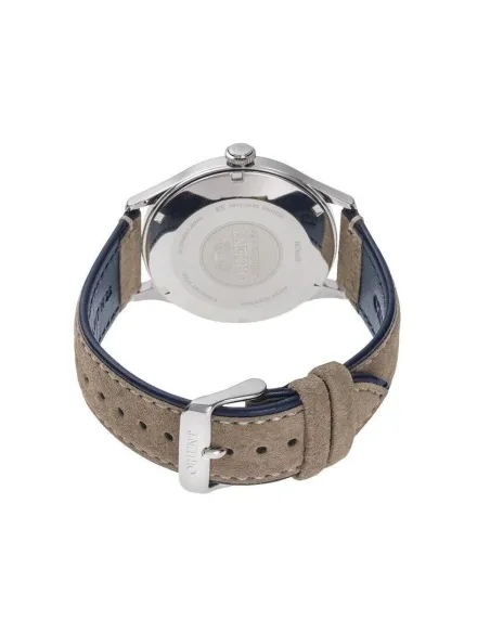 reloj automático hombre Orient Bambino RA-AC0P02L 42mm correa de cuero (acepta cuerda manual)