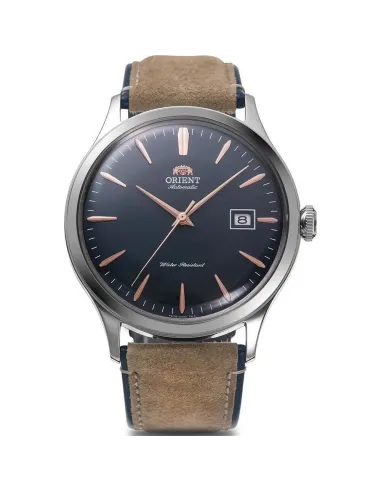 reloj automático hombre Orient Bambino RA-AC0P02L 42mm correa de cuero (acepta cuerda manual)