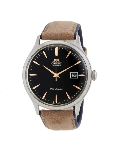 reloj automático hombre Orient Bambino RA-AC0P02L 42mm correa de cuero (acepta cuerda manual)