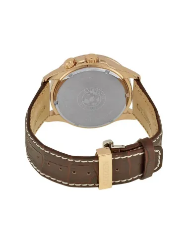 Citizen Ecodrive Calendrier BU2023-04E 44mm 100m WR men's watch leather band Ecodrive